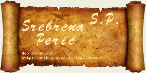 Srebrena Perić vizit kartica